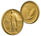 Best of the Mint 1916 Standing Liberty Quarter Dollar Gold Coin and Silver Medal Set, , hi-res